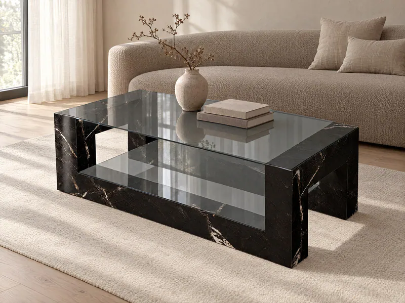 Kutu Profil Orta Sehpa — Black Diamond (1)